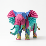 Słoń z origami